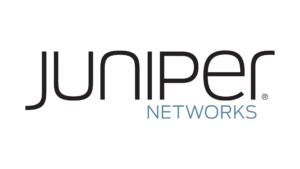 Juniper Networks Logo mit dunklem Schriftzug und blauem Zusatz „Networks“